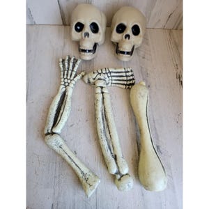Halloween Kunststoff Skelett Schädel Knochen Bein Arm Set Wohnkultur Requisite