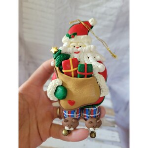 パジャマを着たサンタのバッグ飾りクリスマスホリデーツリー