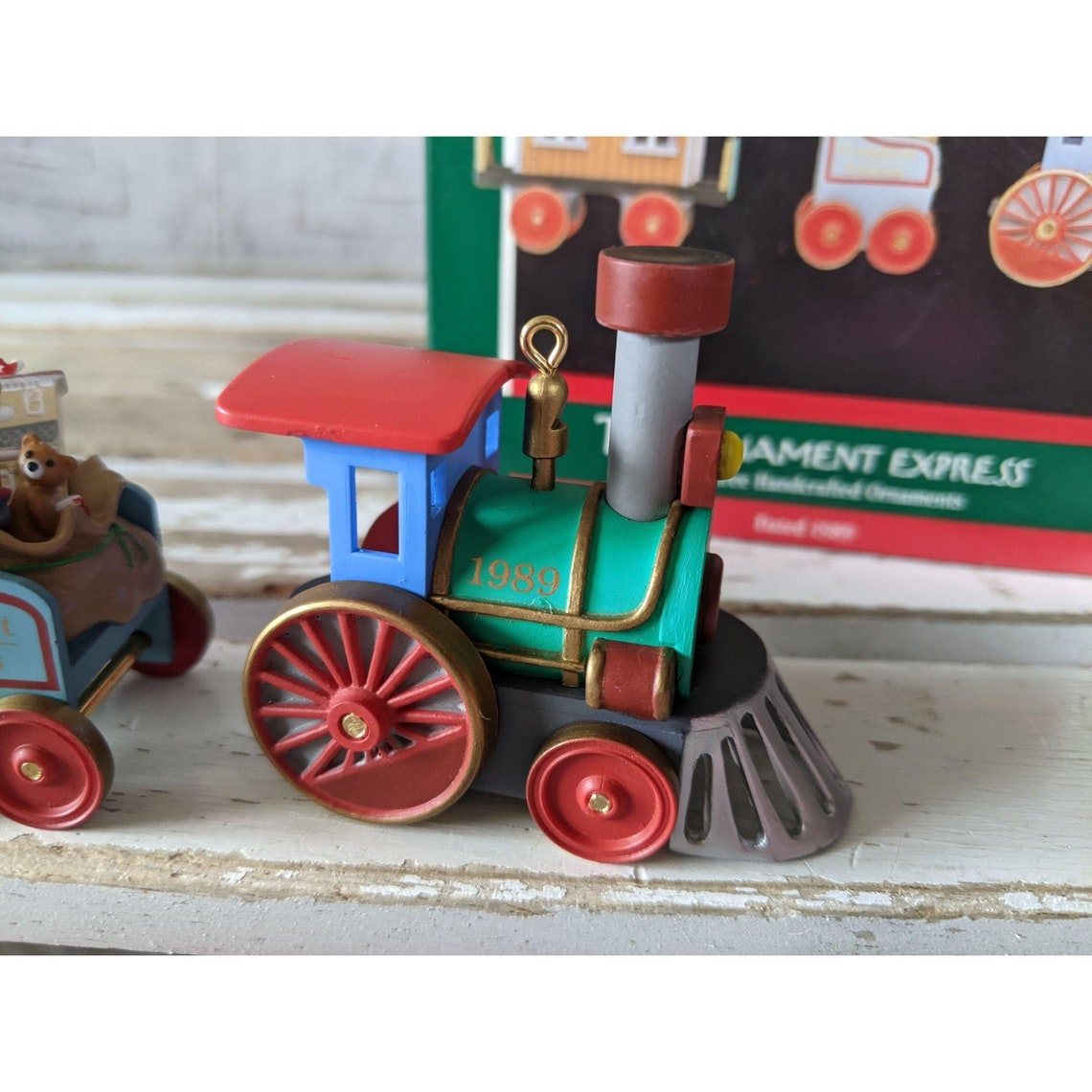 Hallmark Ornament Express Train Set of 3 1989 Ornament Xmas Etsy