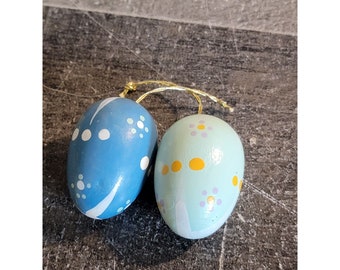 Mini blue Easter egg ornament Decor set