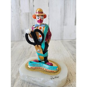 Ron Lee scissors commemorative grand opening factory clown 1995 tour limited rare gold figurine statue