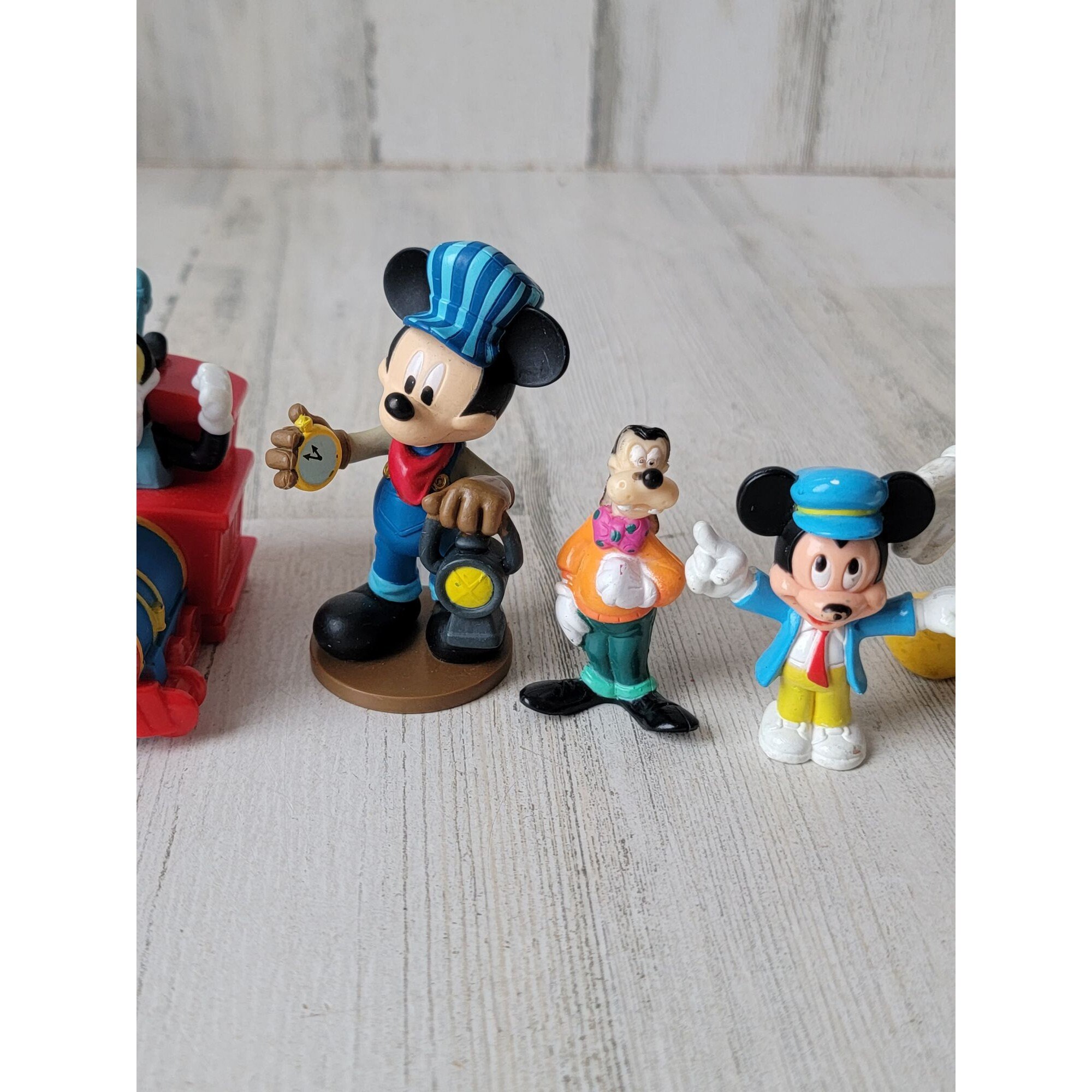 Mickey Mouse Train Conductor Goofy Set Play Disney Toy Figure - Etsy