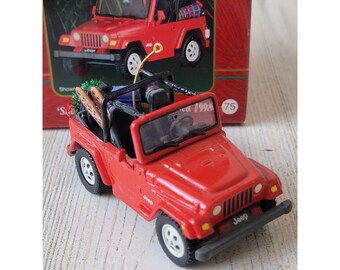 Carlton Cars Snow Stopping Us Now 1998 Decorazione Jeep Natale