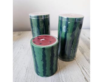 Vela de sandía Pier 1, conjunto de primavera, comida única, fruta