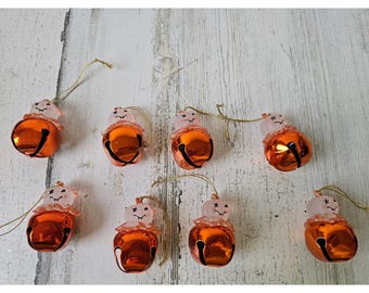 römischer Kürbis Halloween Glocke Ornament-Set Halloweenkürbis