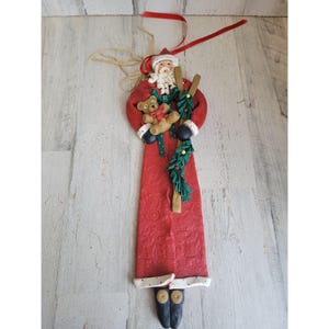 Cannon Falls large Vintage Santa Claus toy present hanging home decor Xmas