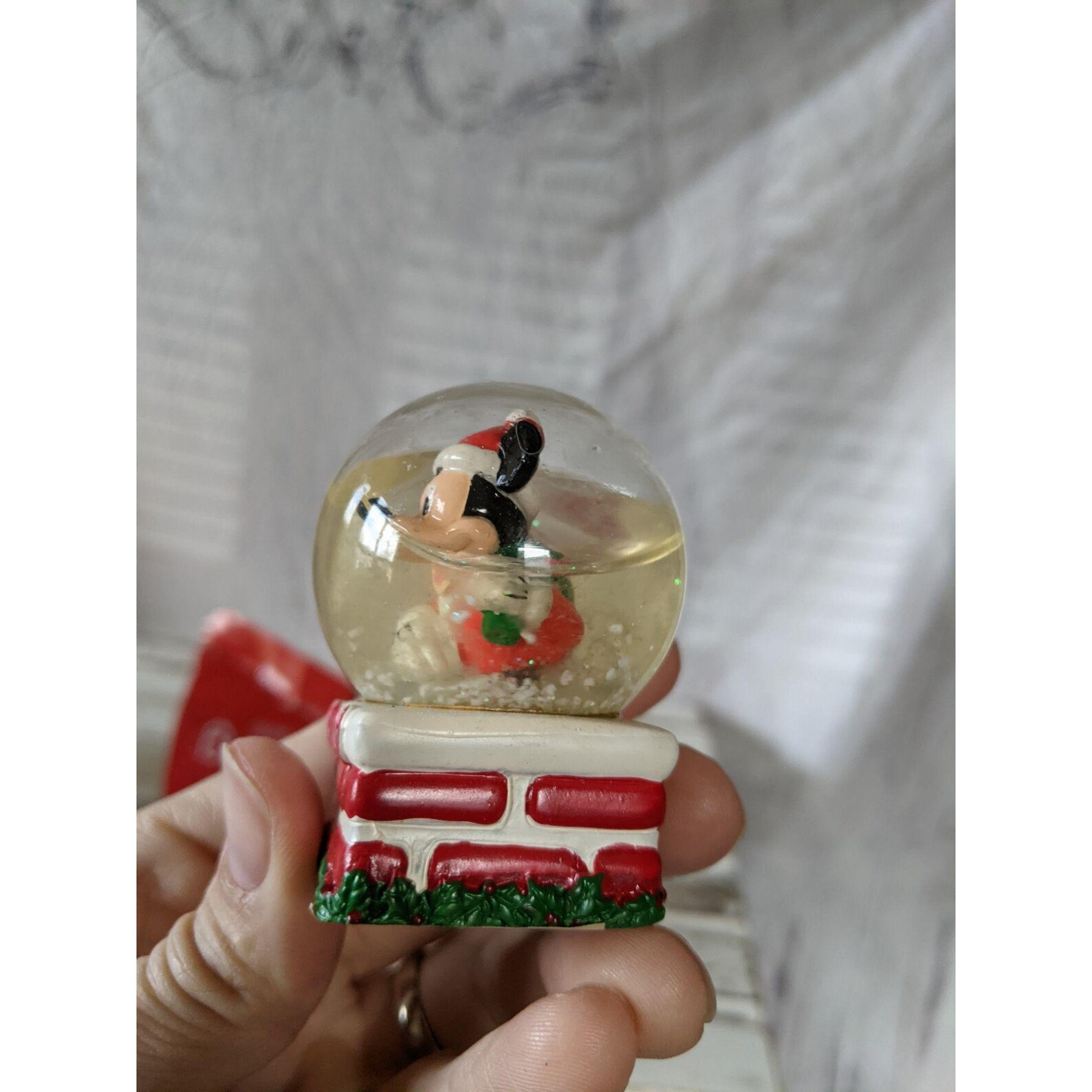 JCPenney Disney's Mickey Mouse snow globe AS IS 2010 Etsy