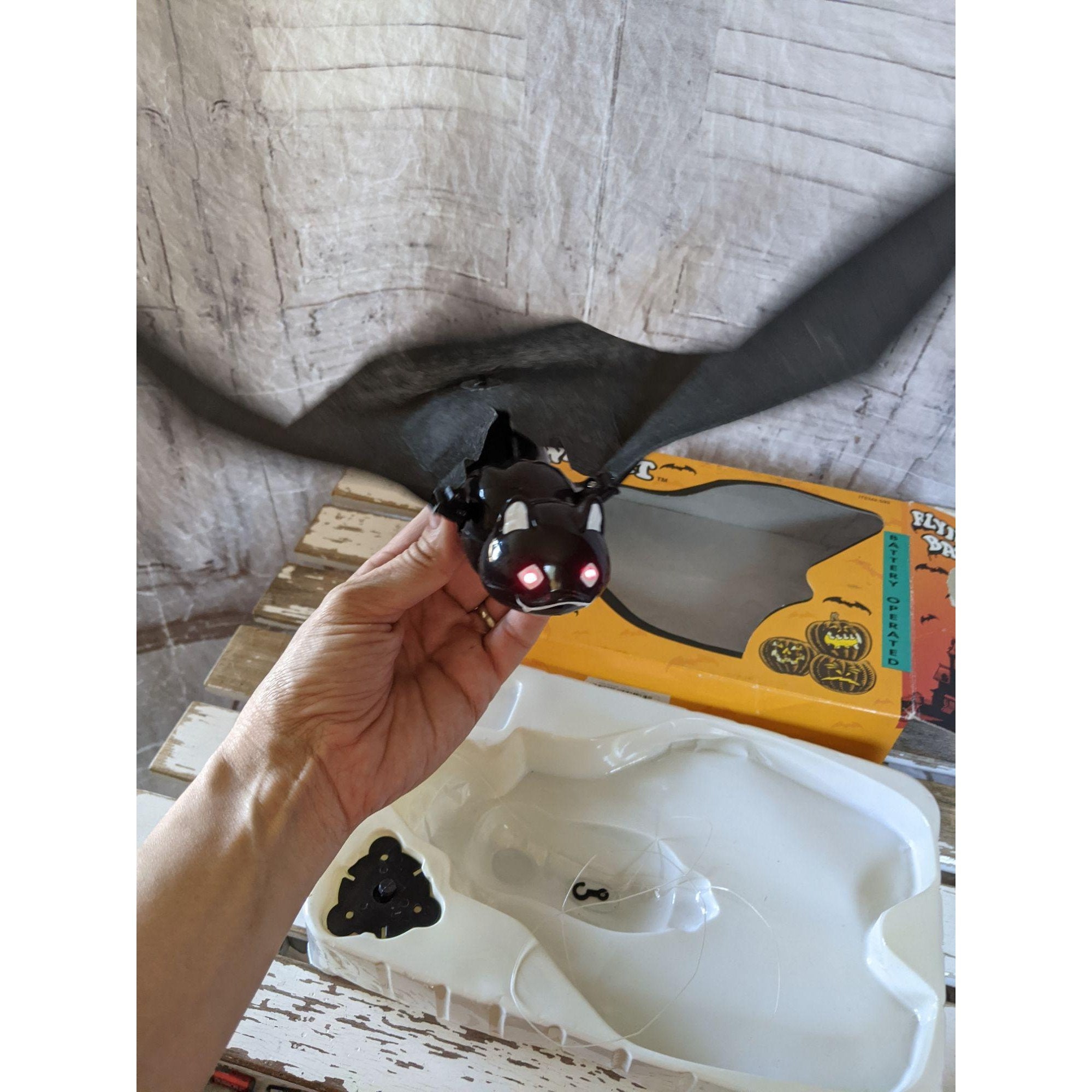 Magical flying bat Halloween prop animated light up Etsy
