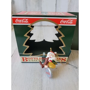 Coca-Cola thirsting for adventure bottling Works ornament Xmas elf