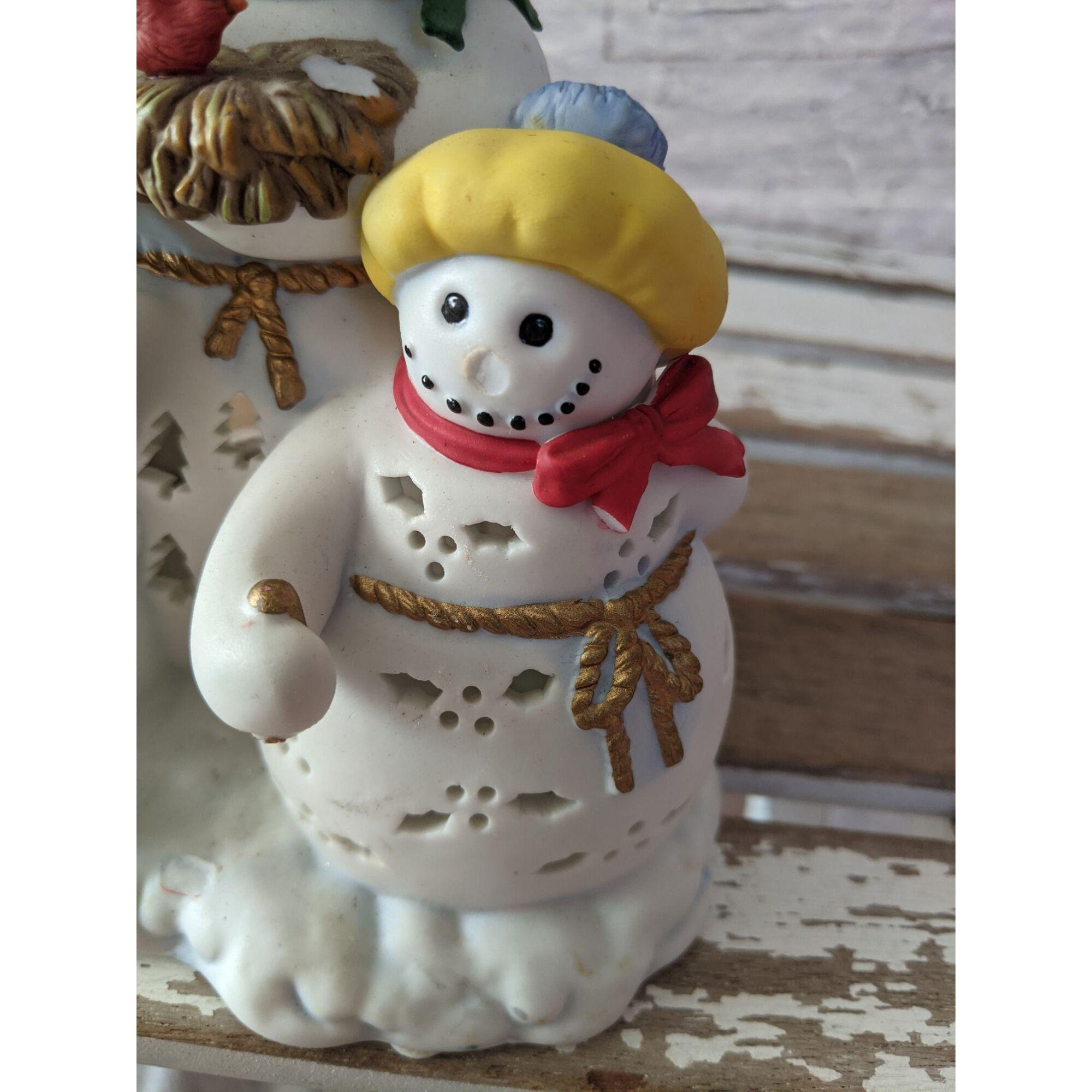 Partylite Snowman as is Candle Tea Light Display Etsy UK
