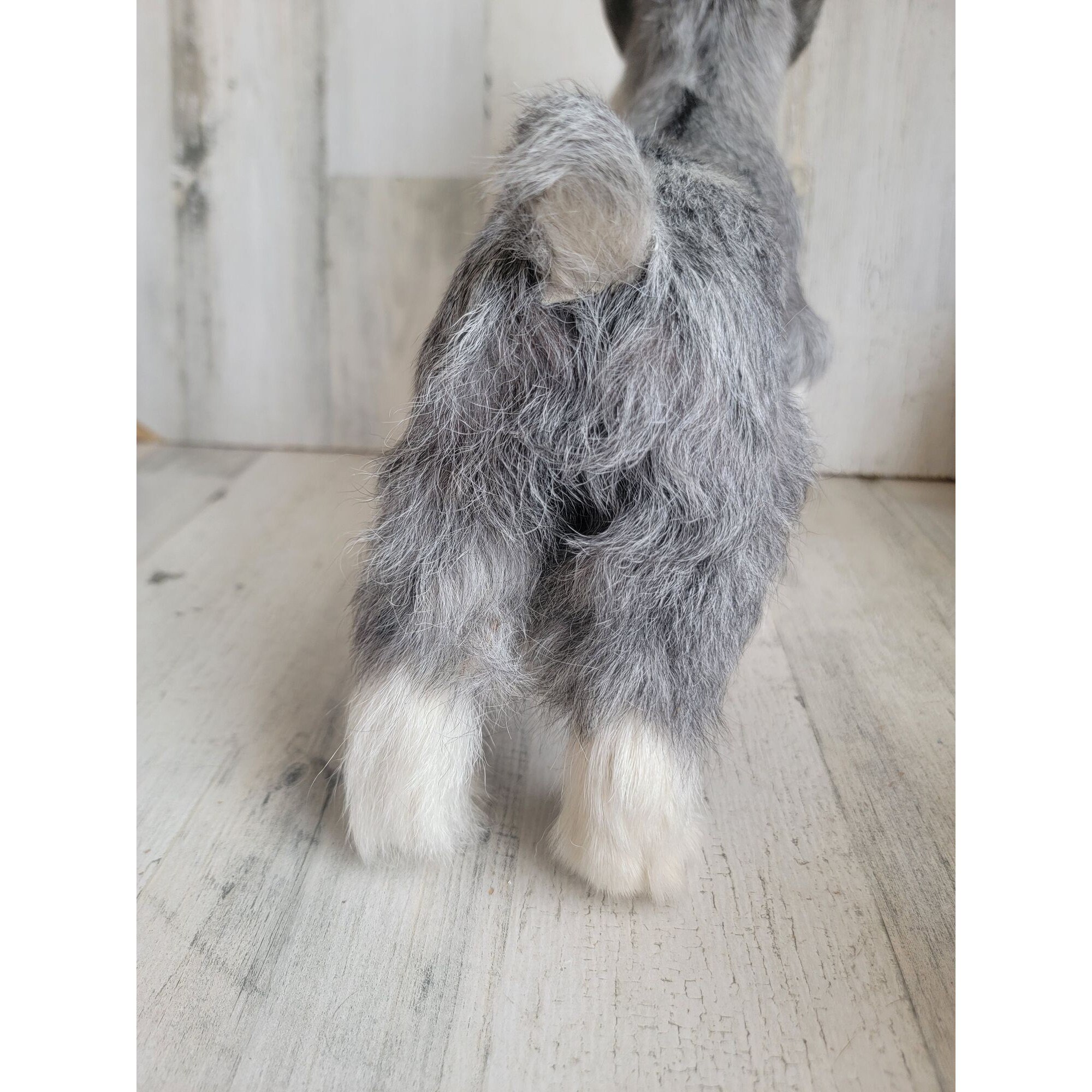 Faux Fur Realistic Miniature Schnauzer Dog Home Decor - Etsy