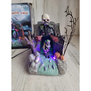 FG Square drain pipe ghoul animated Halloween Village accessory