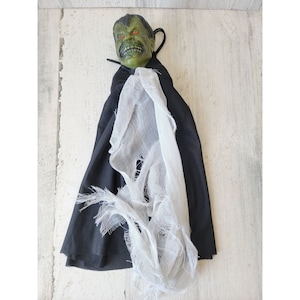Mini frankenstein zombie creepy scary hanging prop Halloween decor evil