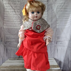 Vintage Christmas doll porcelain unknown maker