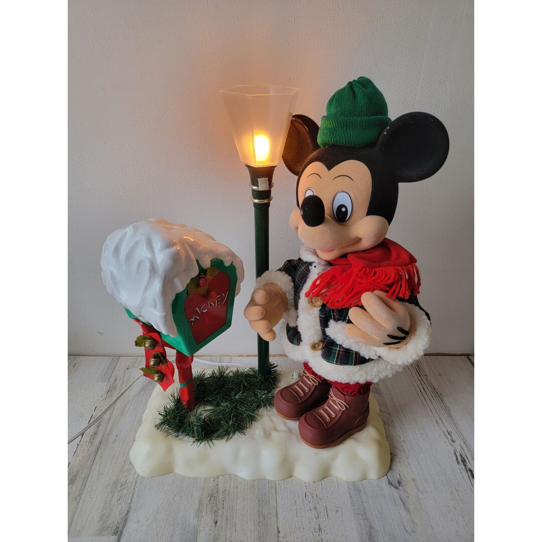 Telco 1995 Mickey Mouse Animated Mailbox Xmas Decor Motionette - Etsy