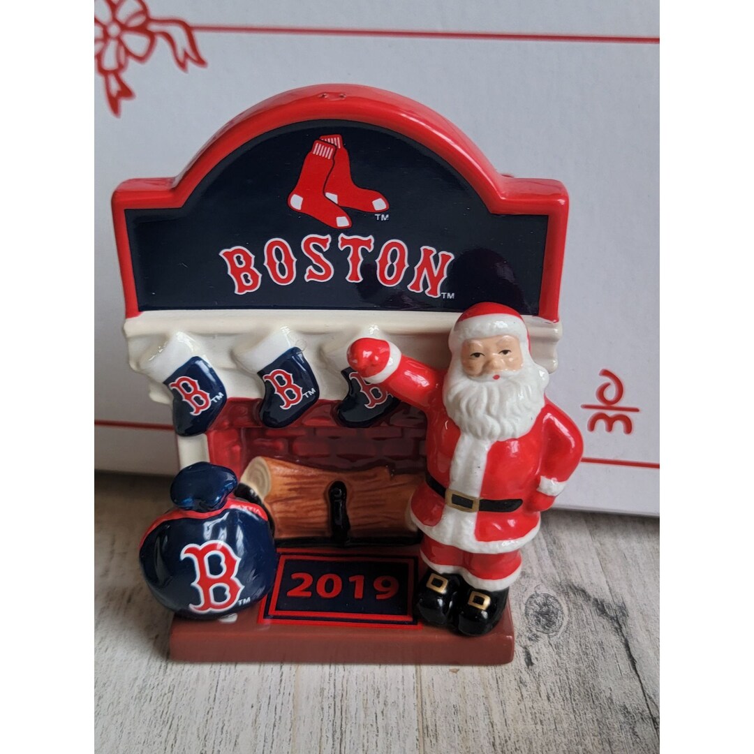 Danbury Mint 2019 Boston Red Sox Santa Claus Fireplace Etsy