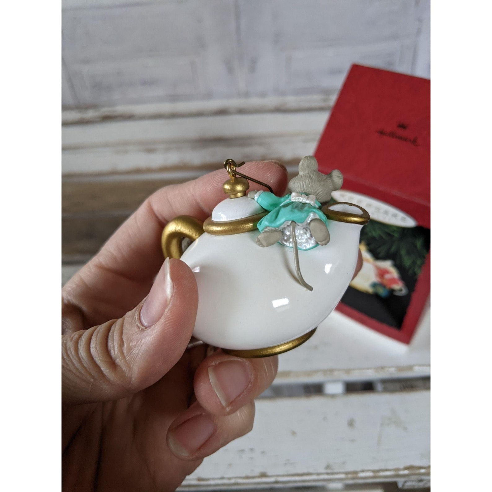 Hallmark two for tea ornament 1995 vintage ornament Christmas Etsy