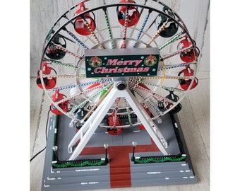 Maisto ferris wheel village carnival winter wonder wheel animated Xmas figure