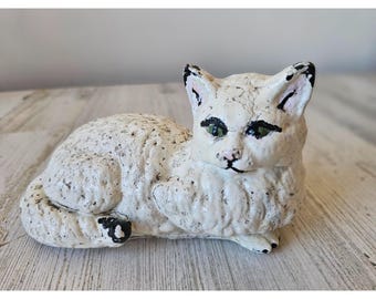ヴィンテージ石膏猫像 - Etsy 日本