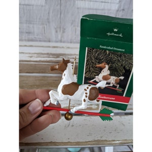 Hallmark horse weather vane ornament 1989 Xmas holiday tree
