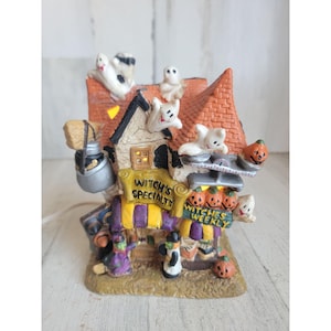 Vintage keramische heksenspecialiteit spookpompoen Halloween