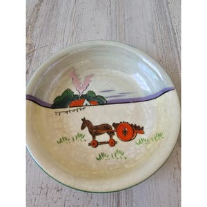 Vintage Royal tri Horse cart farm bowl vintage trinket candy dish
