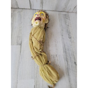 Gemmy zombie monster animated body bag hanging Halloween prop decor