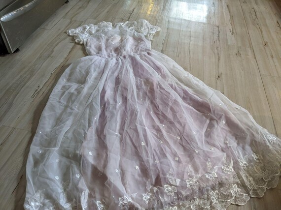 Vintage JCPenney vestido de fiesta 910 modas medianas encaje | Etsy España