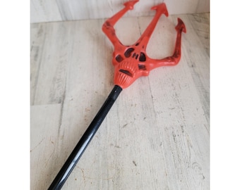 FUNIDELIA Diable Trident Détachable pour Femme et Homme - Rouge
