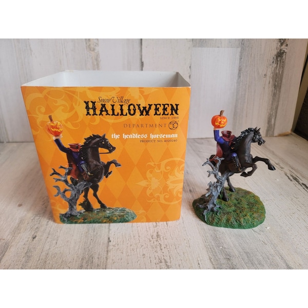 Dept 56 the Headless Horseman 4020240 Halloween snow village