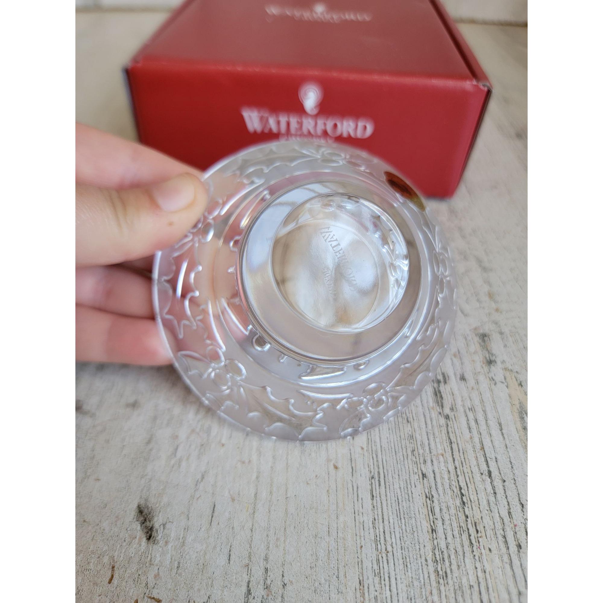 Bougeoirs En Cristal Pour Chauffe-plat – Étincelant, Neuf
