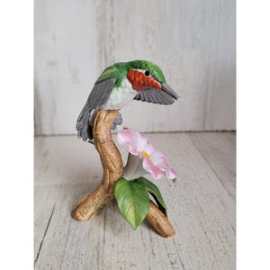 Andrea by Sadek hummingbird 9186 vintage Japan figure decor flower