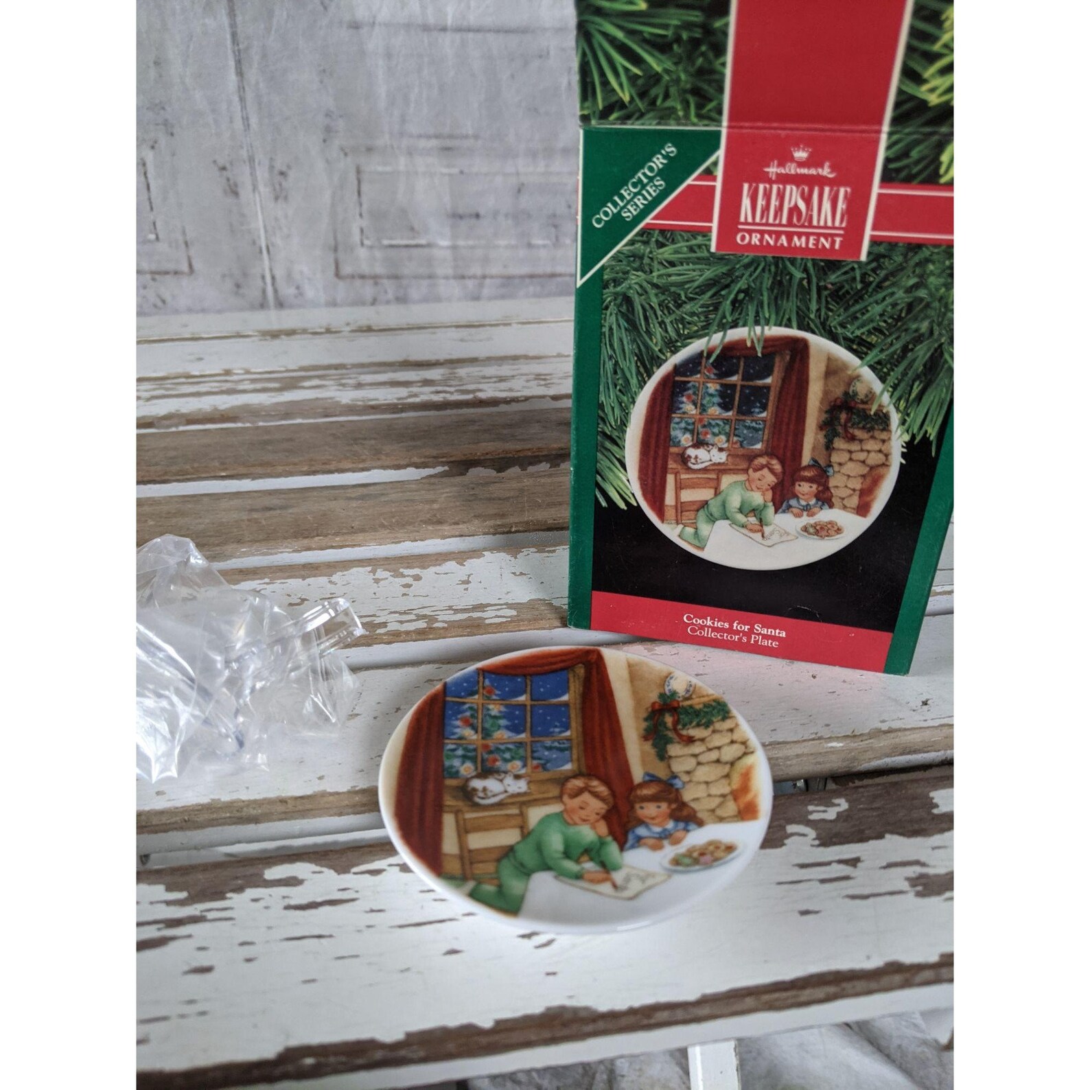 Hallmark cookies for Santa Collector's plate ornament 1994 Etsy
