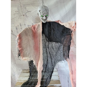 Vintage Scary Halloween hanging man prop table mini Halloween home decor