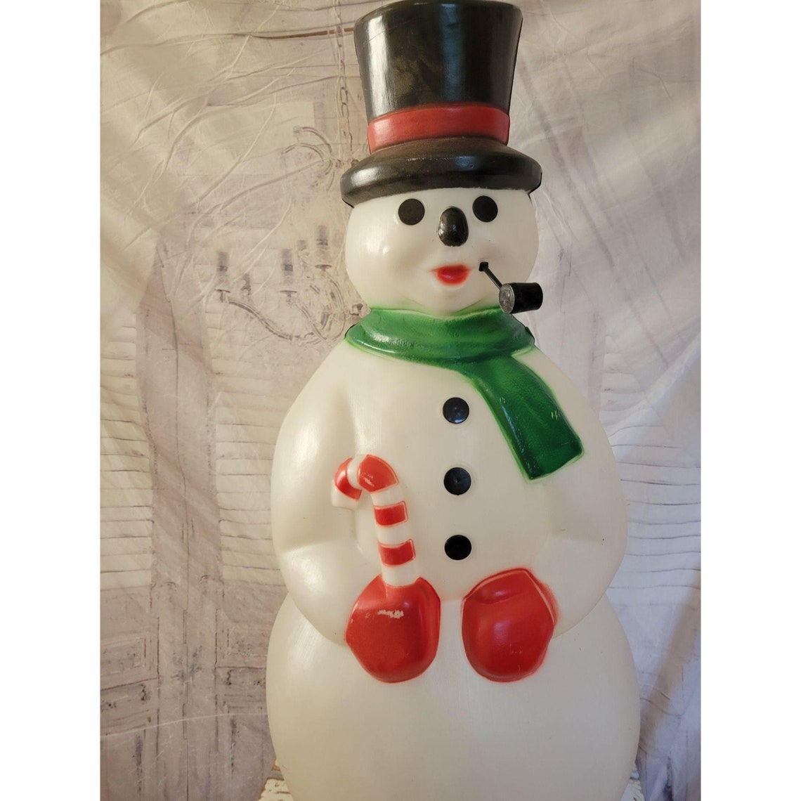 Vintage General foam snowman blow mold lighted Xmas holiday Etsy