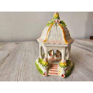 Vintage Walter brockmann gazebo village Xmas building rare