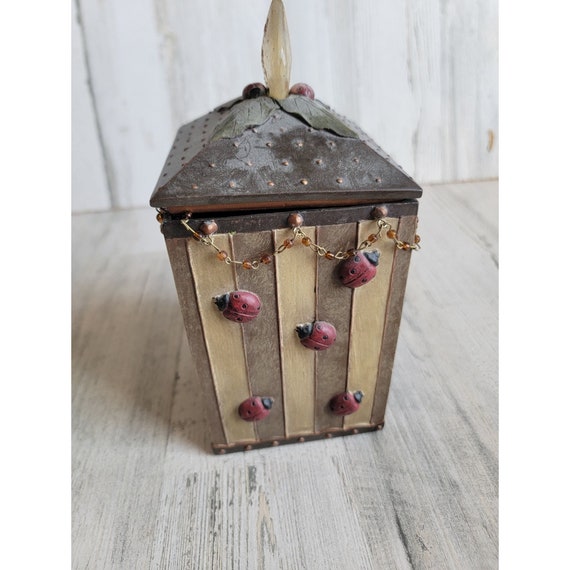 Lady bug unique trinket box bug spring home decor… - image 6