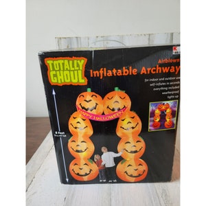 Citrouille gonflable Gemmy 8 pieds arche Halloween totalement décoration de pelouse Google