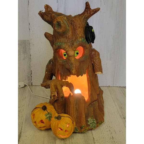 Halloween Light up Tree Etsy