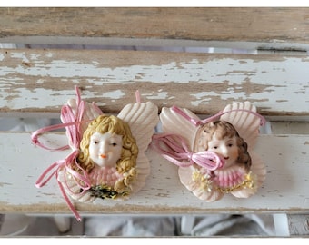 Midwest importers Victorian Angel cherub set ornament Xmas holiday tree