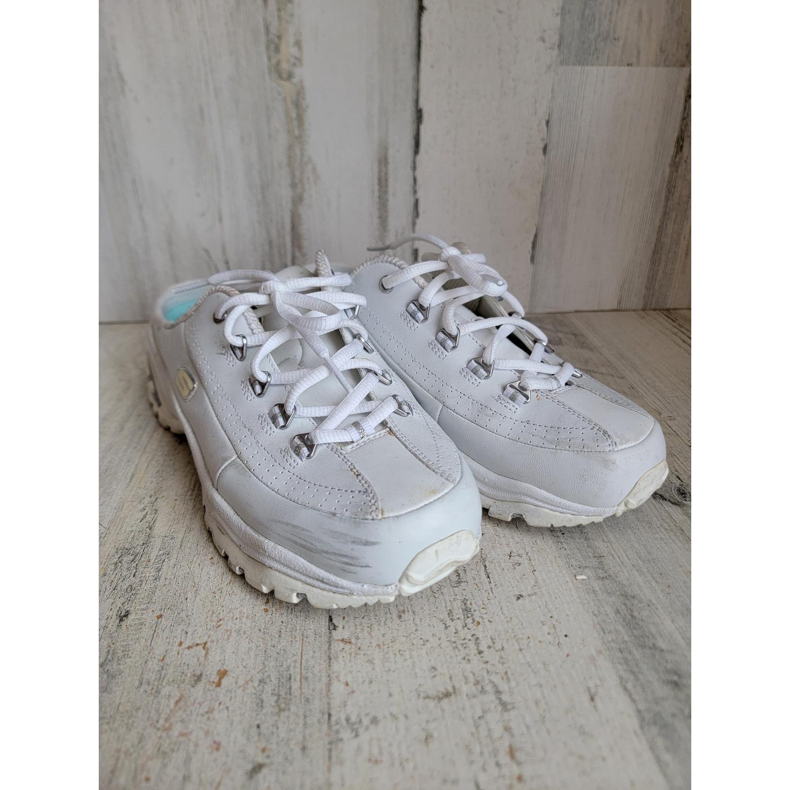 Accessori per scarpe da donna Skechers con suola a 9 tacchetti, in memory foam raffreddato ad aria, colore bianco