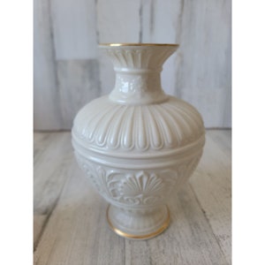 Vaso piccolo ateniese Lenox Decorazioni per la casa in avorio da collezione finiture dorate