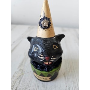 Nicol sayre Midwest canyon cat tricks container shabby chic decor unique hat