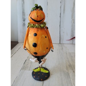 Shabby chic pumpkin ghost Halloween home decor