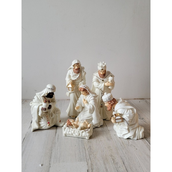 Porcelain Nativity Etsy