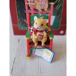 Heirloom Carlton Cards afilhado 1999 enfeite de Natal