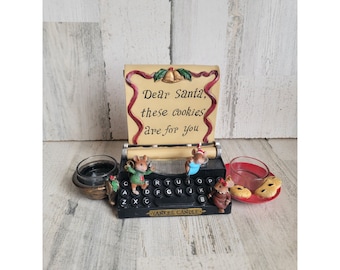 Yankee Candle Mouse AS IS typewriter Xmas tea light