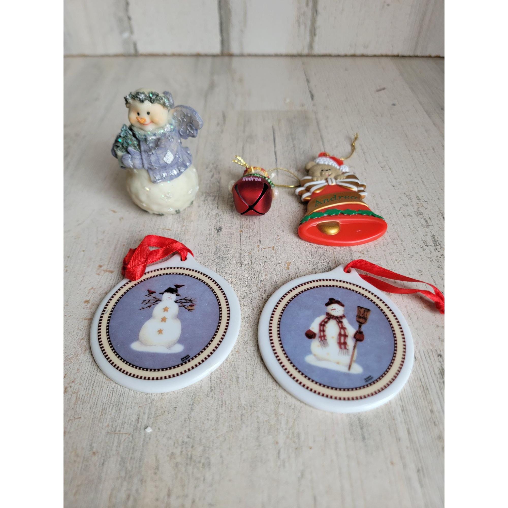 雪だるま、ベル、ツリーオーナメント、クリスマスセット、ほうき