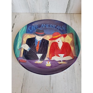 Sango Cafe Americana large oval plate kitchen home decor vintage
