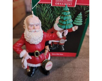 Hallmark merry Olde Santa 1990 ornament Xmas decor